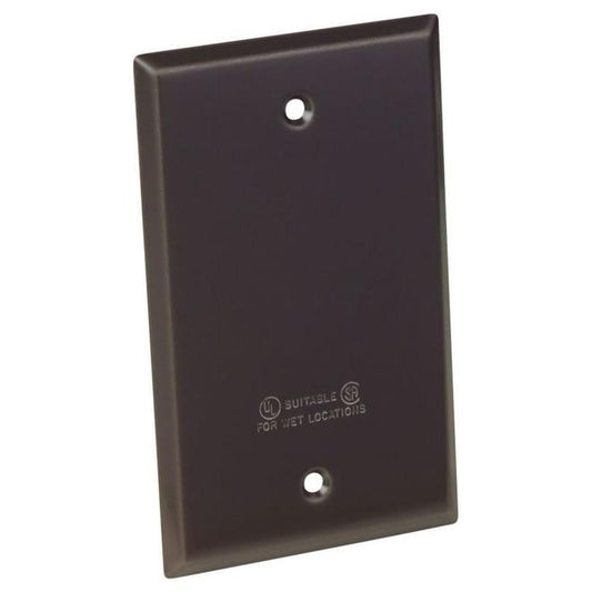 REDDOT 1-Gang Metal Weatherproof Blank Cover-Each
