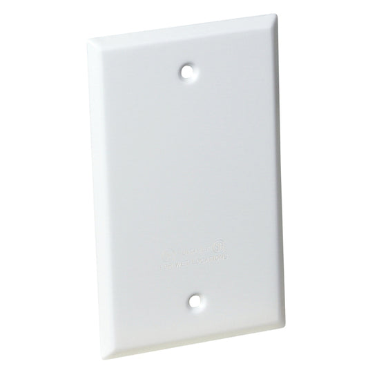 Reddot 1-Gang Rectangle Metal Weatherproof Electrical Box Blank Cover-Each