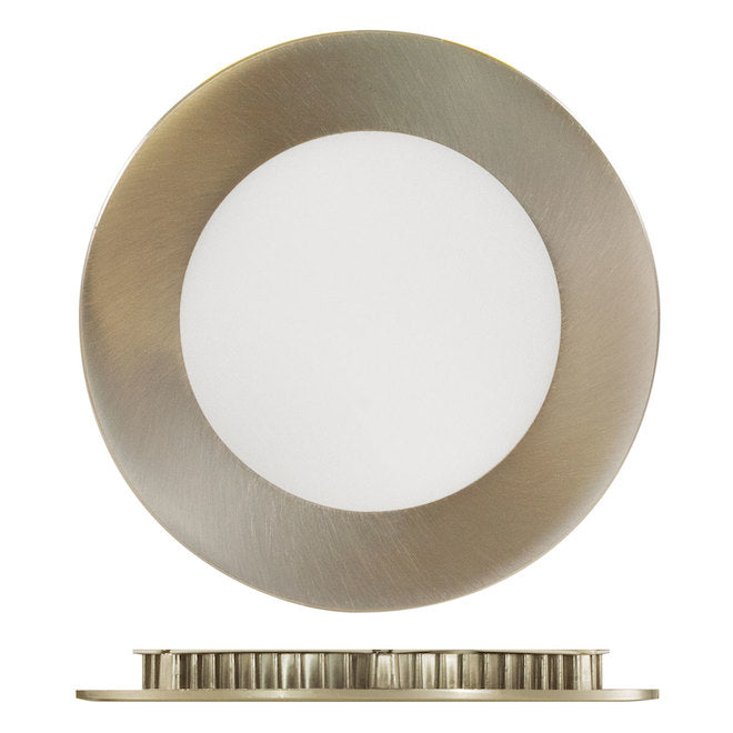 Trenz Recessed Light - 40 W - LED - 4-in - Dimmable - Brushed Nickel-
