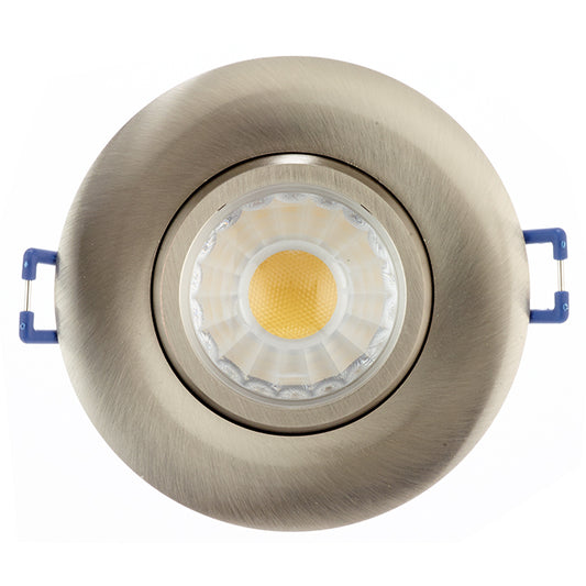 Trenz Round Recessed Light - 40 Watts - LED - Dimmable - 3-in - Brushed Nickel-