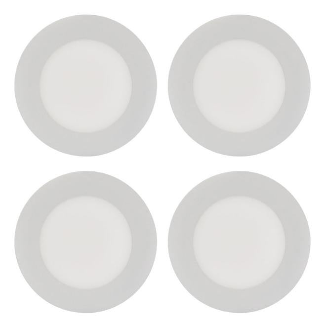 Trenz ThinLED Recessed Round Light Fixture Set - 4-in - Warm White - 4-Pack-