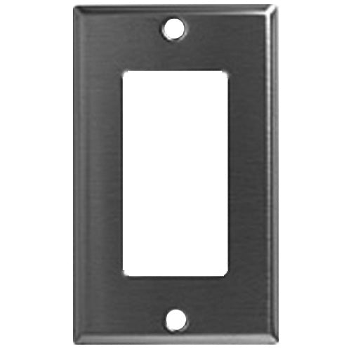Eaton Decorator 1-Gang Wall Plate - Stainless Steel - 2 3/4-in W x 4 1/2-in H-
