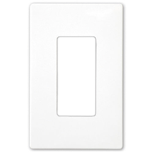 Eaton 1-Gang Wall Plate - Screwless - White - 3 1/18-in W x 4 7/8-in L-