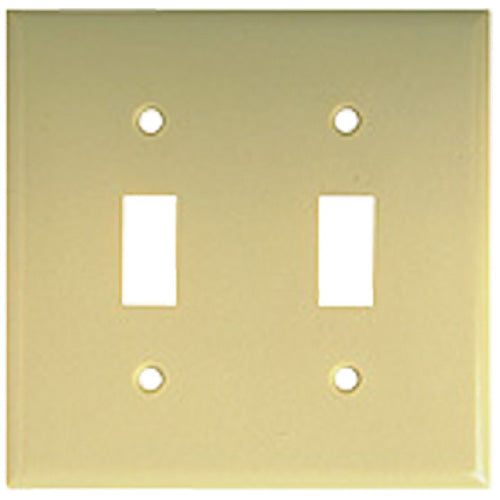 Standard Switch Plate - 2-Gang - Ivory-