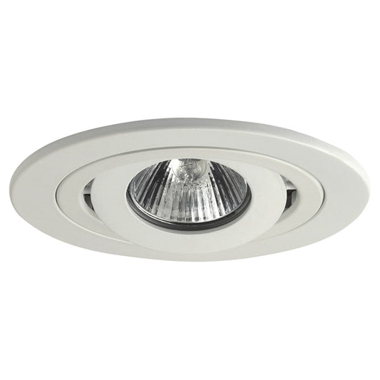 Halo Adjustable Recessed Trim - 50 W - GU10 - 4-in - White Satin-