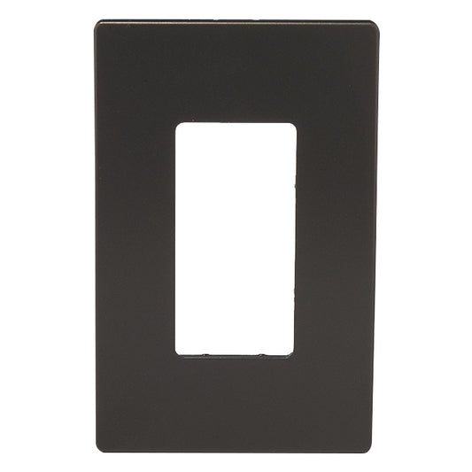 Cooper 1-Gang Midsize Wall Plate - Screwless - Polycarbonate - Bronze - 3 1/4-in W x 5-in L-