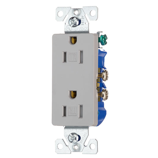 Eaton Straight Blade Duplex Receptacle - 1 3/16-in W x 4 13/32-in H - 15-amp - 125-volt-