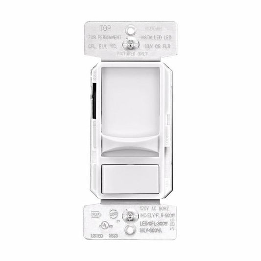 Eaton 600-Watt 12-Volt White Universal Sliding Dimmer Switch-Each