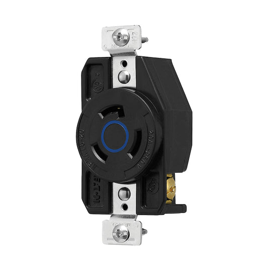 Eaton Blue 20-Amp Duplex Industrial Outlet Receptcble (1-Pack)-