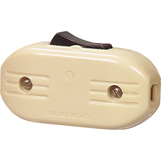 Eaton 3-Amp Single-Pole Ivory Toggle Residential Light Switch (1-Pack)-Each