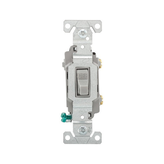 Eaton 20-Amp Single-Pole Grey Toggle Light Switch (1-Pack)-Each