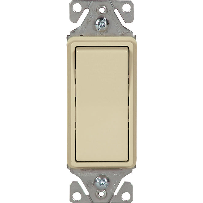 Eaton 15 Amp Ivory Decorator Commercial Light Switch 1-Pack-Each