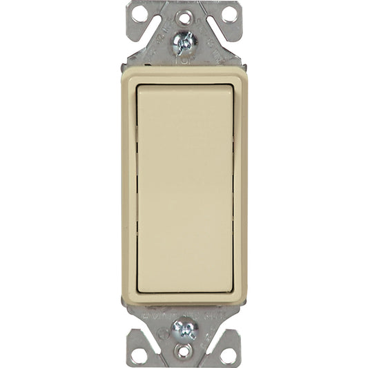 Eaton 15 Amp Ivory Decorator Commercial Light Switch 1-Pack-Each