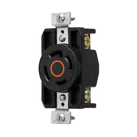 Eaton Arrow Hart Orange 30-Amp Duplex Outlet Industrial 1-Pack Receptacle-Each