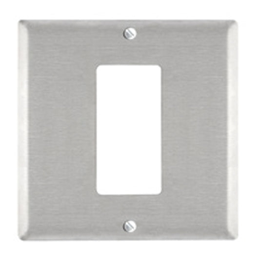 Eaton 2-Gang 1-Pack Chrome GFCI/Shaver Adapter Kit-