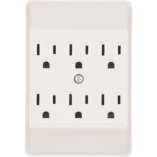 Eaton 6-Outlet Residential Adapter - White Plastic-Each
