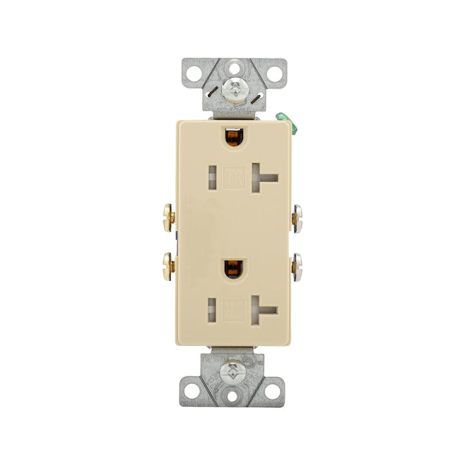 Eaton Ivory Coloured Dual Receptacle - 20-A-