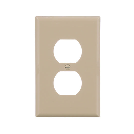 Eaton Duplex Wall Plate for Electric Outlets - Ivory Colour-