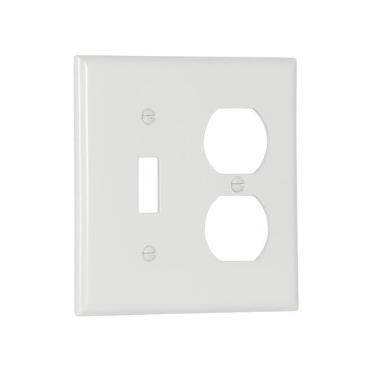 Eaton Versatile Wall Plate for Switch and 2 Outlets - White-