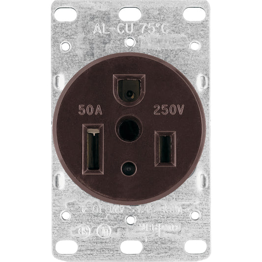 Eaton Flush Mount Outlet - 50-Amp - 250-V-