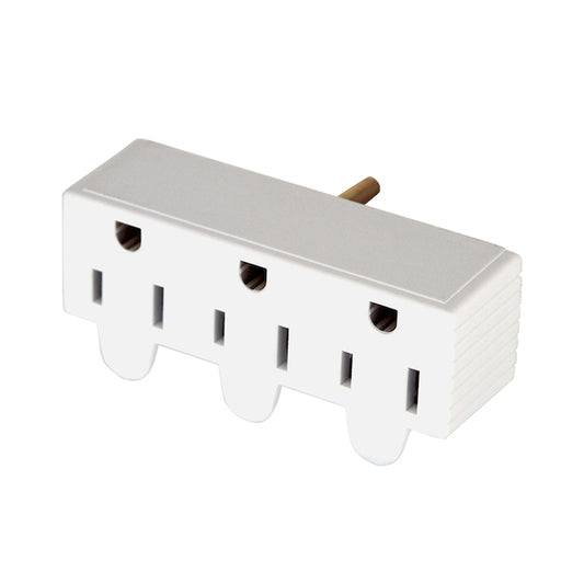 Eaton Triple White Outlet Adapter - 15-Amps - 125-V-Each