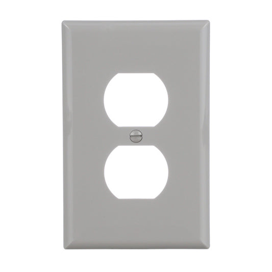 Eaton Wall Plate for Duplex Plugs - Grey-