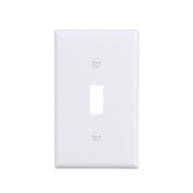 Eaton 1-Gang 10-Pack White Toggle Standard Wall Plate-