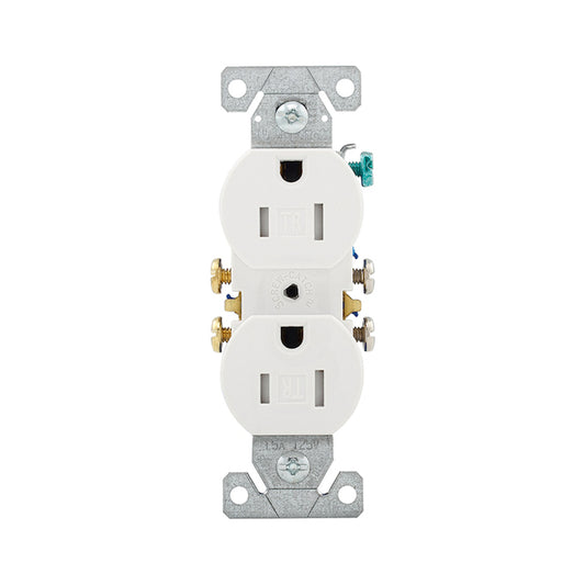 Eaton White 15-Amp Tamper Resistant Outlet (10-Pack)-