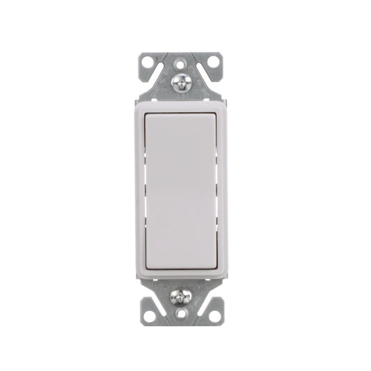 Eaton 15-Amp 3-Way White Rocker Light Switch (1-Pack)-Each