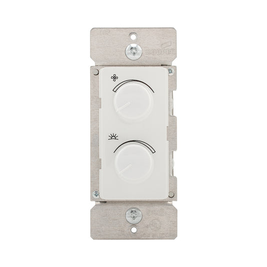 Eaton 1-Pack 15-Amp White Toggle Fan/Light Control-Each
