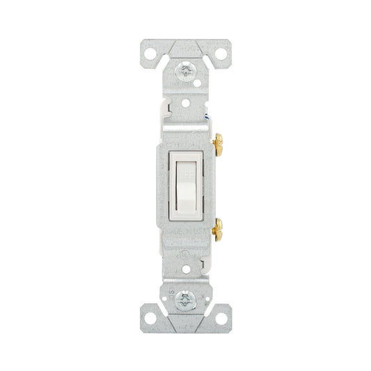 Eaton 15-Amp Single-Pole White Toggle Light Switch (10-Pack)-Each