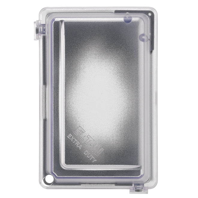 Eaton Clear 15-Amp Weather Resistant Receptacle/Cover (1-Pack)-