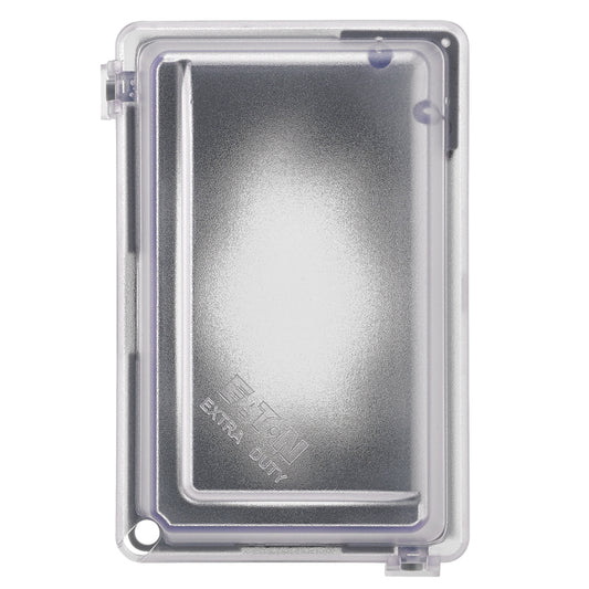 Eaton Clear 15-Amp Weather Resistant Receptacle/Cover (1-Pack)-