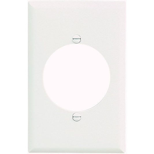 Eaton 1-Gang 1-Pack White Round Midsize Wall Plate-