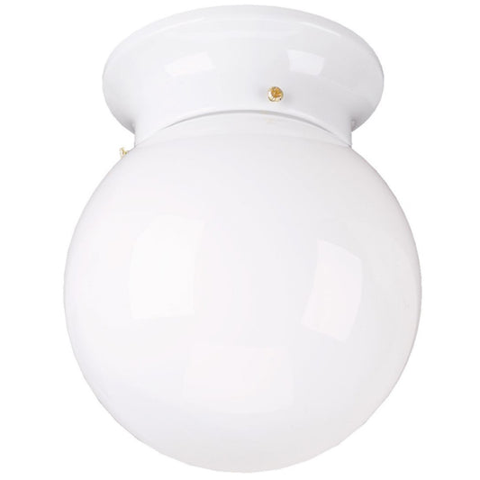 Canarm Opalescent Glass Shade Swedish Ball Flush-Mount Light-