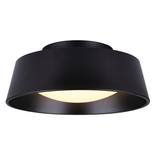 Canarm Adira Black Acrylic Round Flush Mount Light-
