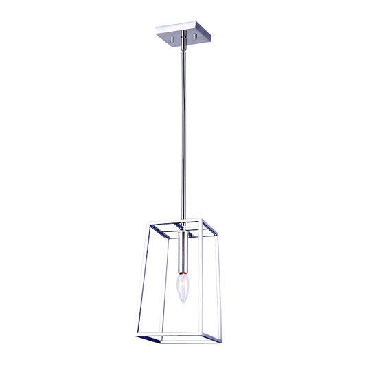 Canarm Coco 1-Light Chrome Geometric Pendant Light-