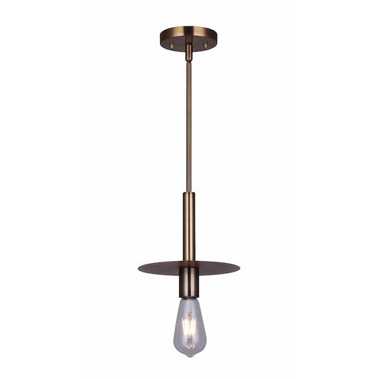 Canarm Viggo Gold Contemporary Disk Shade Pendant Light-