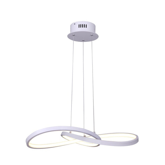 Canarm Nero 1-Light White Contemporary Integrated LED Chandelier-