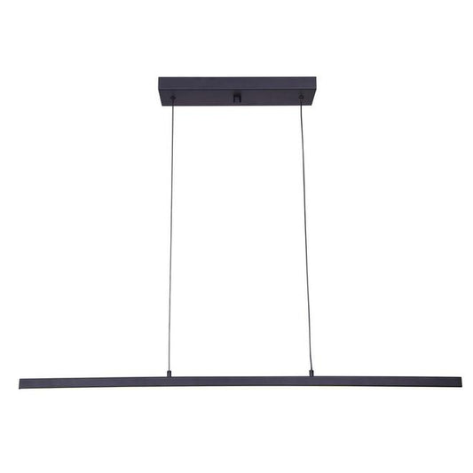 Canarm Maxton 1-Light Matte Black Integrated LED Chandelier-