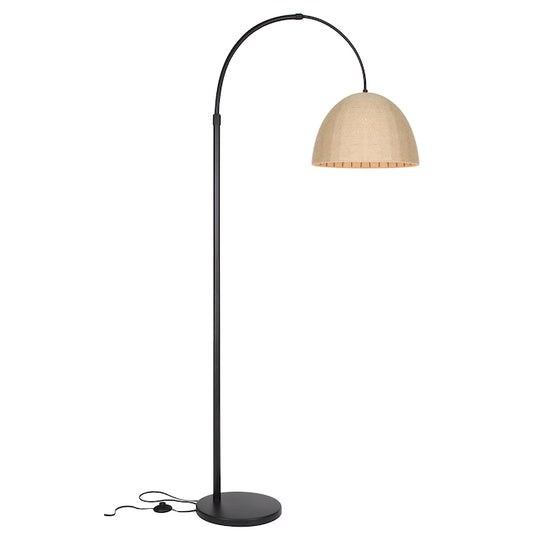 Harmonized Home Amelia 82.25-in Matte Black Shaded Floor Lamp-