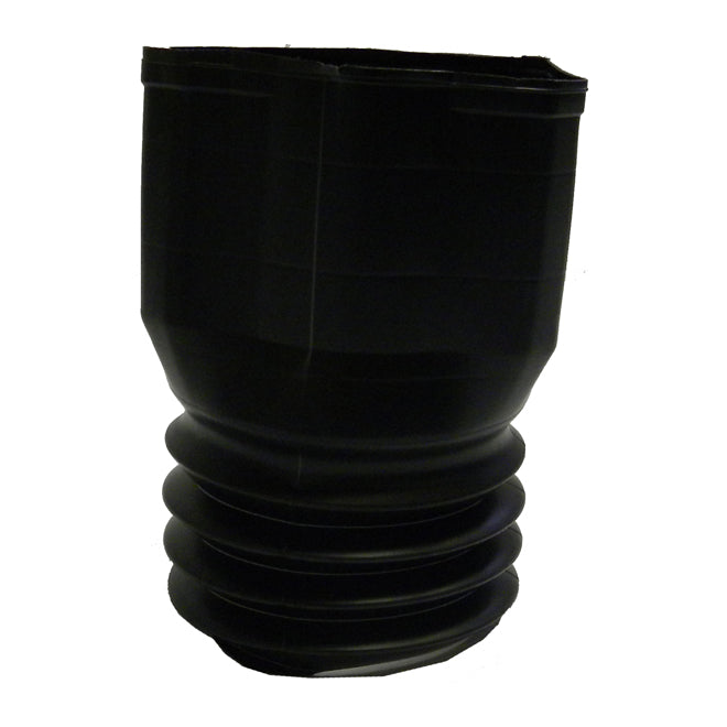 Reln Mole-Pipe Downspout Adapter - Moulded Plastic - Black - Connects to 3-in dia x 4-in dia - Each