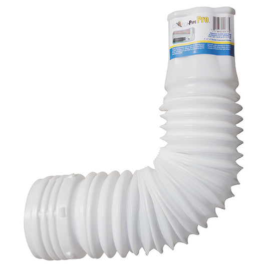 Reln Mole-Pipe Flexible Drain Adapter - Polypropylene - White - Connects to 2-in dia or 3-in dia - Each