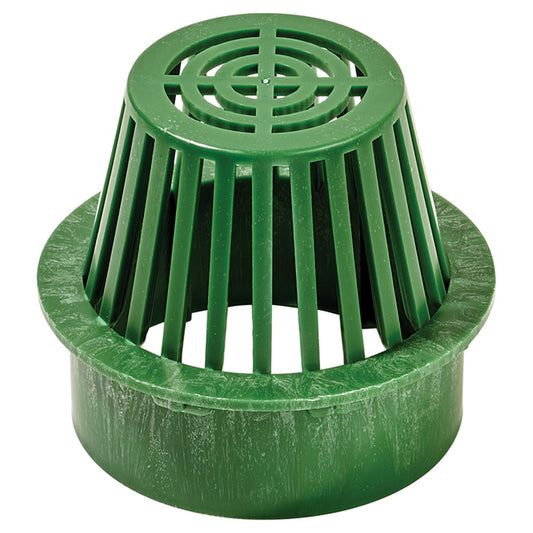 Reln Atrium Grate - Moulded Plastic - Green - Fits 6-in dia Pipes and Catch Basins - Each