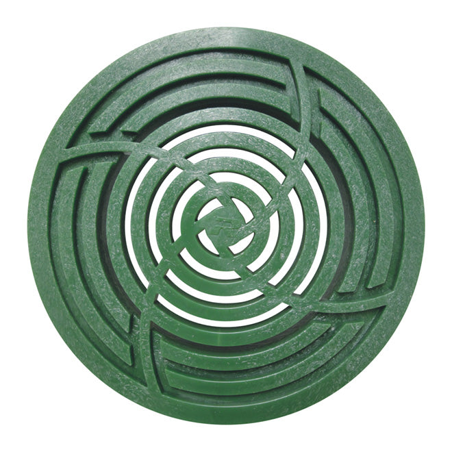 Reln Moulded Plastic Round Grate - Green - 1 1/2-in H x 4 5/8-in W x 4 5/8-in D - Fits on 3-in dia to 4-in dia Pipe - Each