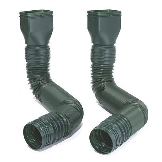 Reln Mole-Pipe Downspout Extension Kit - Green - 4-in dia x 6-ft L - Each