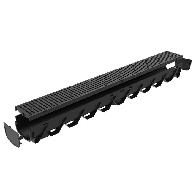 RELN Storm Mate - Black Drain - Low Profile Channel - 40-in Length - Each