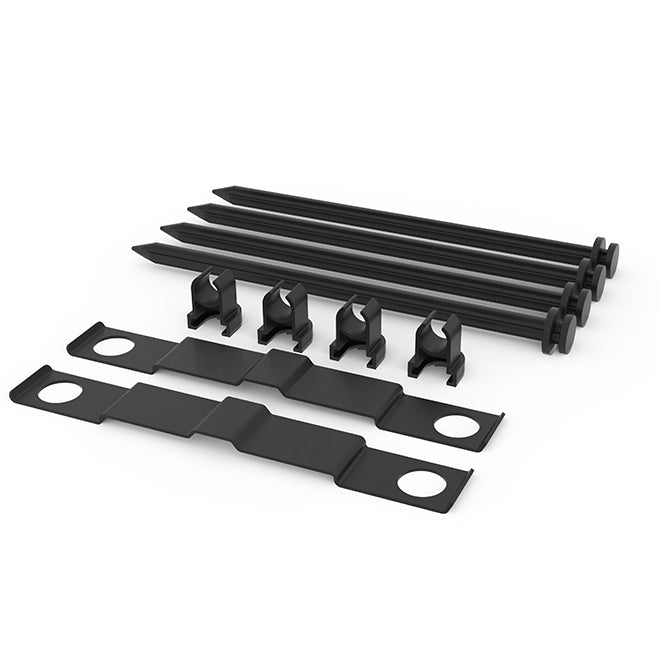 RELN Storm Drain Channel Stake Kit - Plastic - Black - 10 Per Pack - Each