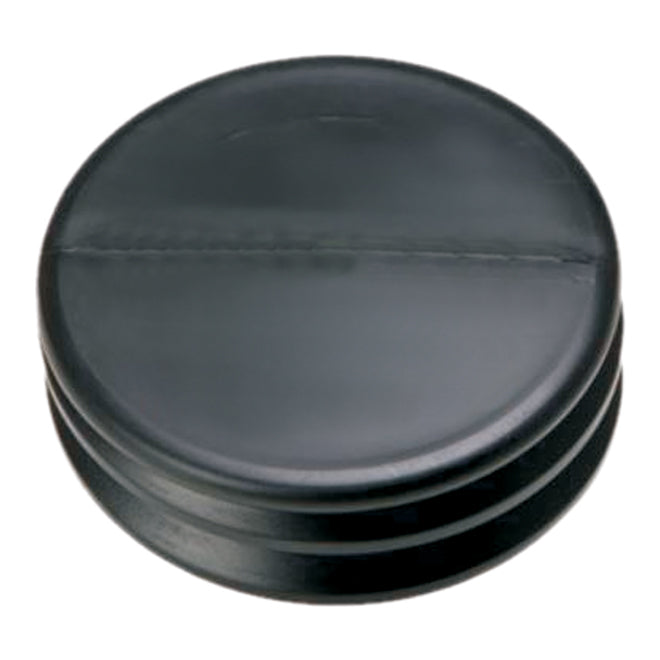 Mole-Pipe End Cap for Drain - Plastic - Black - 4-in dia x 2-in H - Each