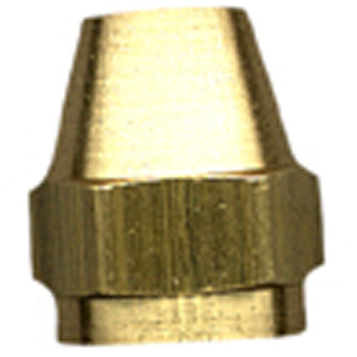 Short Rod Flare Nut - Brass - 45Â° - 3/8" - Each